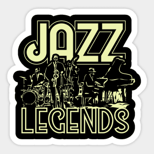 Jazz Legends-Vintage Jazz Club Theme Sticker